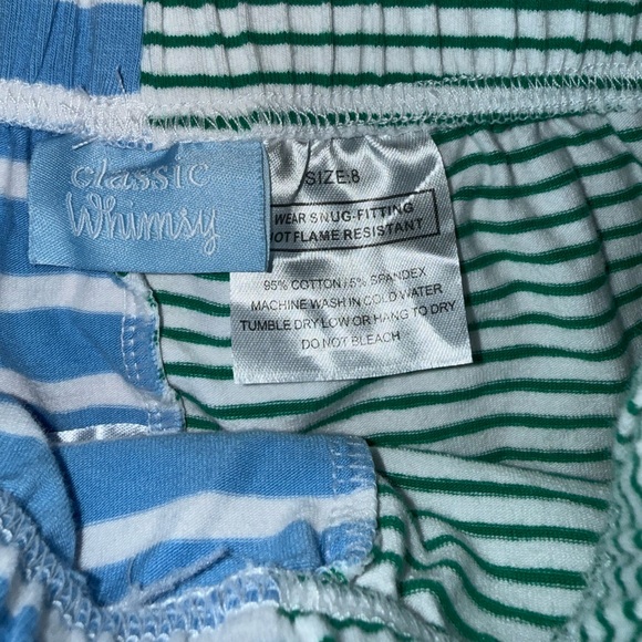 Excellent condition Classic Whimsy Colorblock Boys Short Striped Pajama Set 8 - Picture 7 of 8